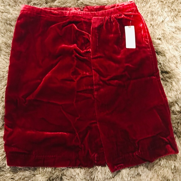 Anthropologie Montie Velvet Mini Skirt -Sz 8 (NWT) - Picture 6 of 7
